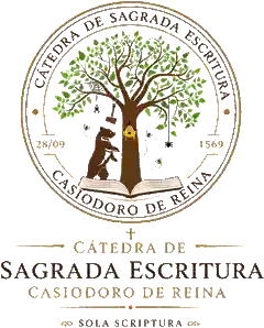 Sello de la Cátedra de Sagrada Escritura Casiodoro de Reina, con el emblema del oso y la colmena de la Biblia del Oso